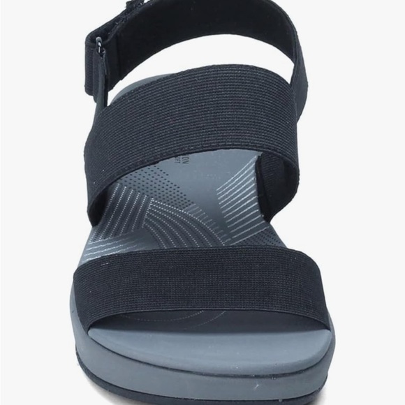 Clarks Navy Blue Sandals - Picture 2 of 12